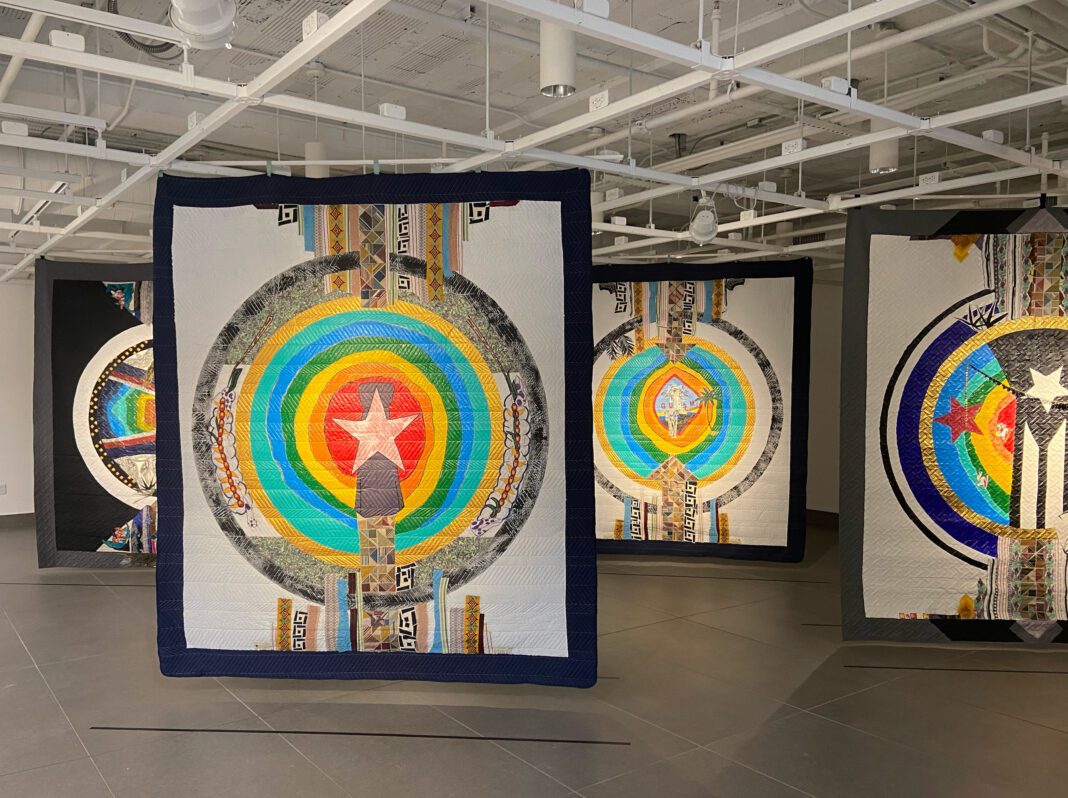 Amber-Robles Gordon’s “Successions: Traversing U.S. Colonialism” is on display at Indiana State University in Terre Haute through Feb. 16, 2024 (Photos provided/Amber Robles-Gordon)