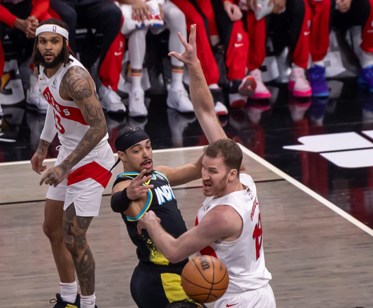 Toronto Raptors at Indiana Pacers basketball game photo at Gainbridge Fieldhouse on February 26, 2024. (Photo/Walt Thomas)