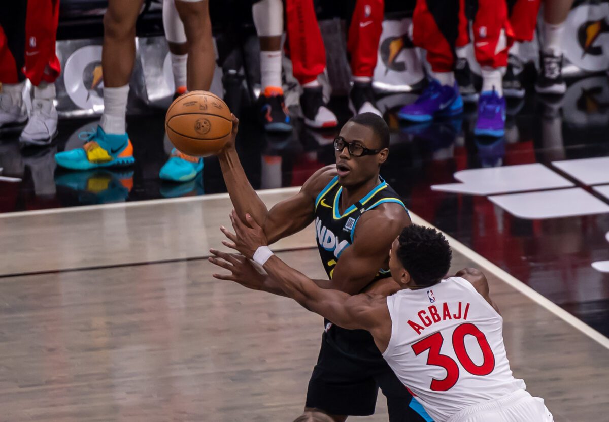 Toronto Raptors at Indiana Pacers basketball game photo at Gainbridge Fieldhouse on February 26, 2024. (Photo/Walt Thomas)