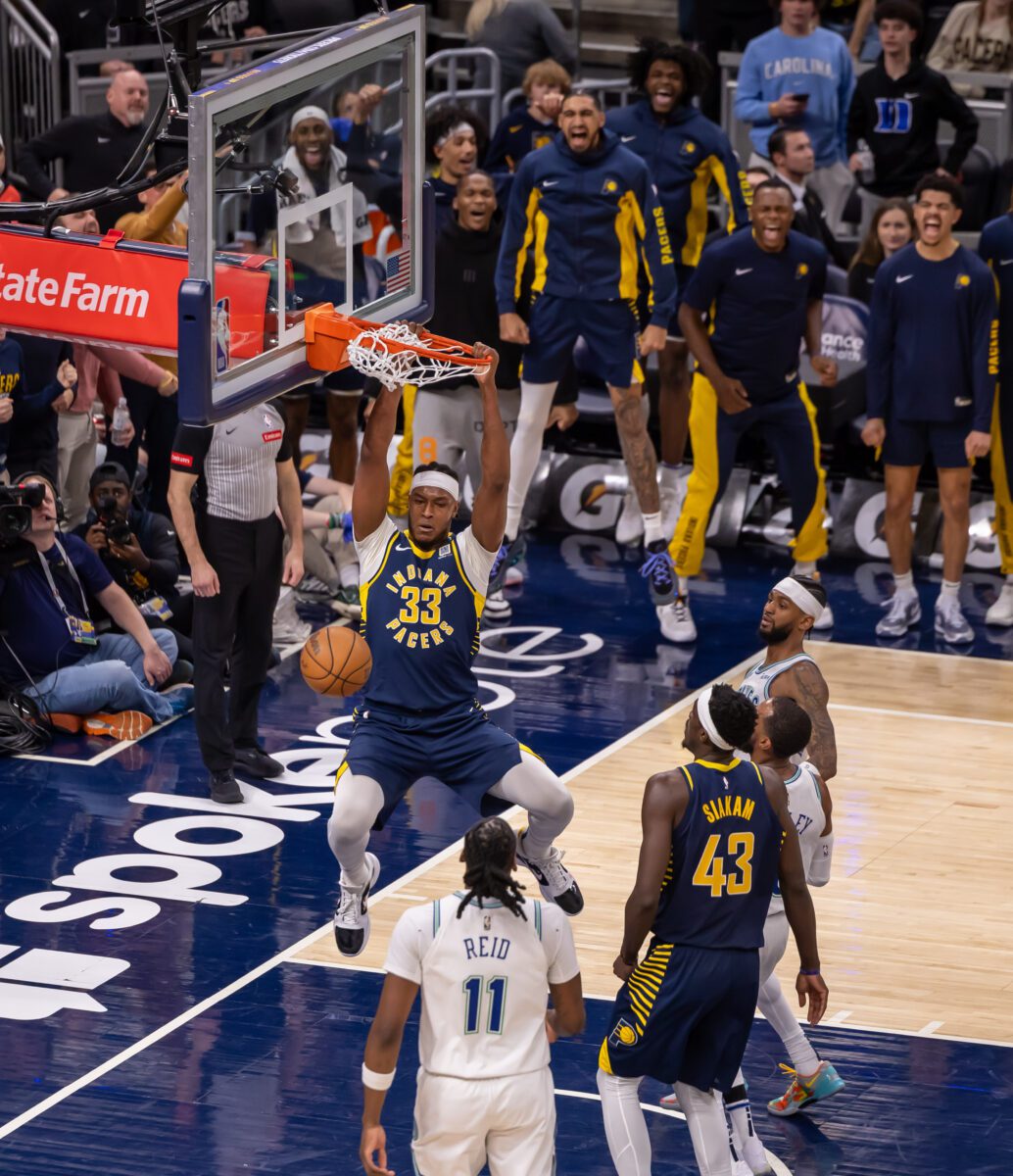 Minnesota Timberwolves versus Indiana Pacers NBA basketball game on March 07, 2024 at Gainbridge Fieldhouse in Downtown Indianapolis, IN. Photo taken by Walt Thomas.