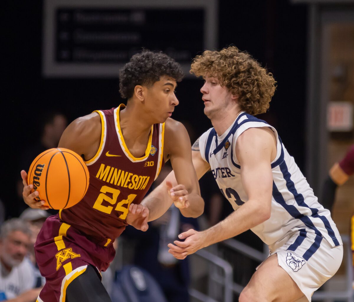 University of Minnesota versus Butler University NCAA college basketball game at Hinkle Fieldhouse on March 19, 2024. Photo by Walt Thomas.