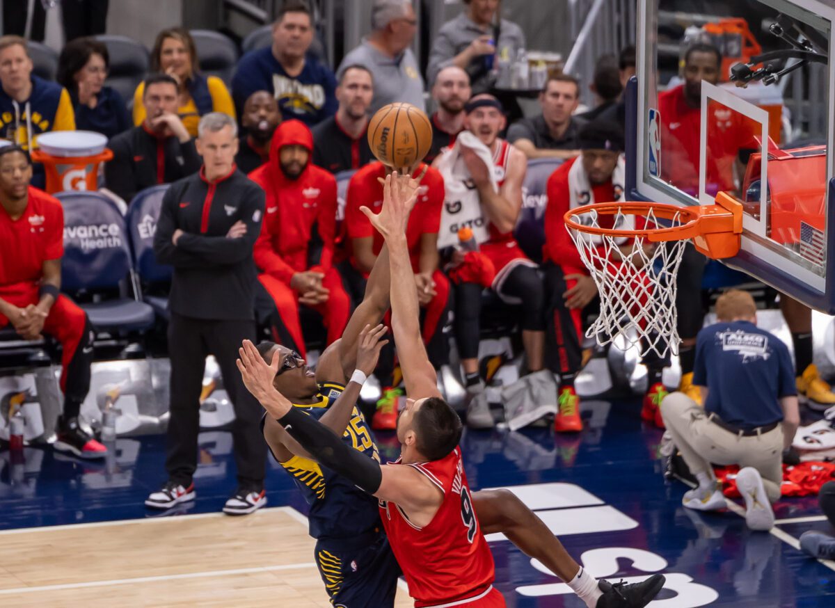 Chicago Bulls at Indiana Pacers NBA basketball game at Gainbridge Fieldhouse in Downtown Indianapolis, Indiana on March 13, 2024. Photos taken by Walt Thomas.