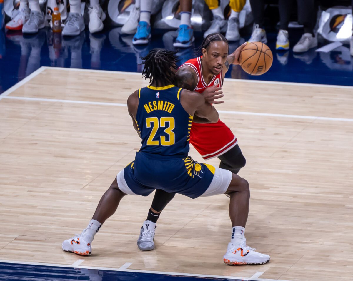 Chicago Bulls at Indiana Pacers NBA basketball game at Gainbridge Fieldhouse in Downtown Indianapolis, Indiana on March 13, 2024. Photos taken by Walt Thomas.