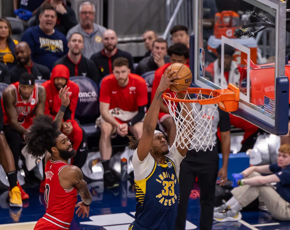 Chicago Bulls at Indiana Pacers NBA basketball game at Gainbridge Fieldhouse in Downtown Indianapolis, Indiana on March 13, 2024. Photos taken by Walt Thomas.