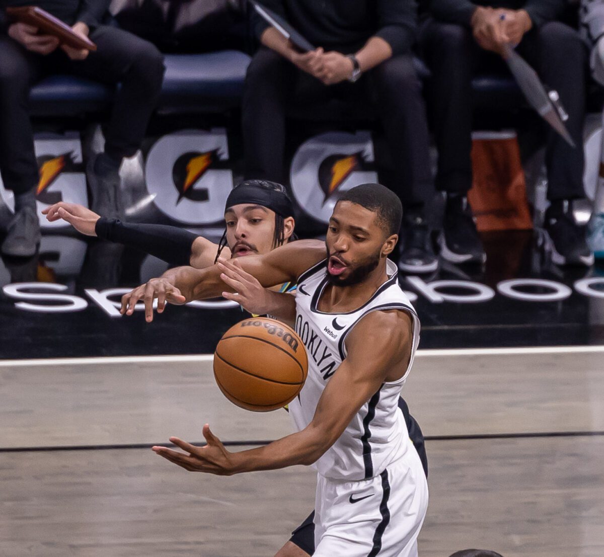 Brooklyn Nets at Indiana Pacers NBA Basketball Game March 17, 2024 at Gainbridge Fieldhouse in Downtown Indianapolis, Indiana. Photo by Walt Thomas.