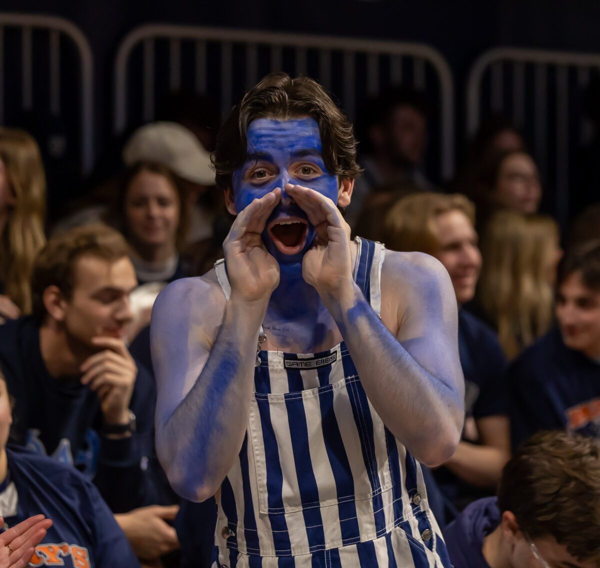 Xavier versus Butler University mens basketball game at Hinkle Fieldhouse on March 6, 2024. Photos by Walt Thomas.