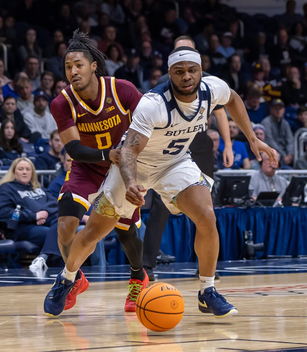 University of Minnesota versus Butler University NCAA college basketball game at Hinkle Fieldhouse on March 19, 2024. Photo by Walt Thomas.