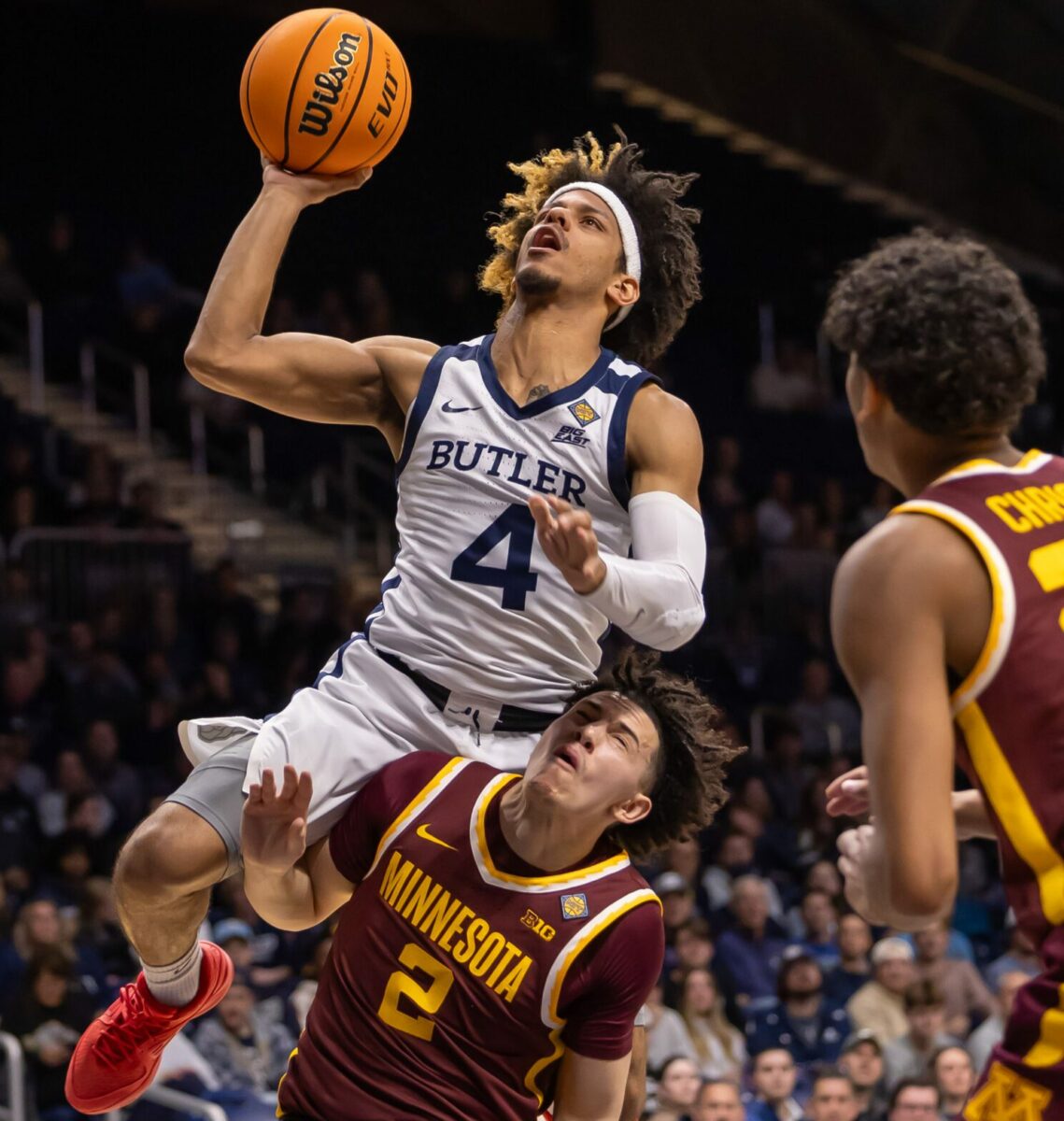 University of Minnesota versus Butler University NCAA college basketball game at Hinkle Fieldhouse on March 19, 2024. Photo by Walt Thomas.