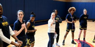 2024 Indiana Fever training camp at the practice gym inside Gainbridge Fieldhouse on April 28, 2024. Photo credits to Indiana Fever