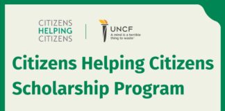 Applications for the “Citizens Helping Citizens” scholarship are now open. All students are encouraged to apply by midnight ET on May 13, 2024.