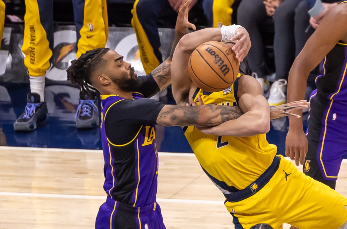 Los Angeles Lakers at Indiana Pacers NBA basketball game at Gainbridge Fieldhouse on March 29, 2024. Photo by Walt Thomas.