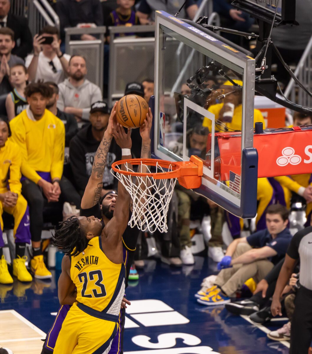 Los Angeles Lakers at Indiana Pacers NBA basketball game at Gainbridge Fieldhouse on March 29, 2024. Photo by Walt Thomas.