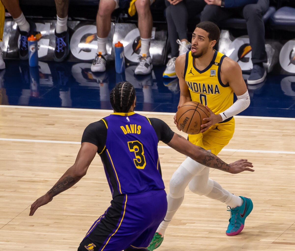 Los Angeles Lakers at Indiana Pacers NBA basketball game at Gainbridge Fieldhouse on March 29, 2024. Photo by Walt Thomas.