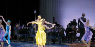 Dancers perform at “Black Keys” show. (Photo provided/Indianapolis Chamber Orchestra)
