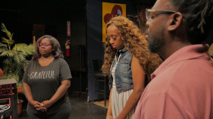 "Voices of the Avenue" rehearsals at the District Theatre.