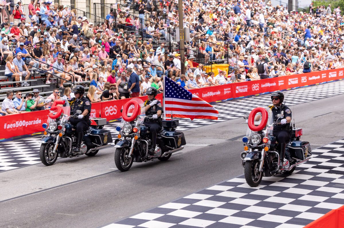 IMPD police officers on motorcycles