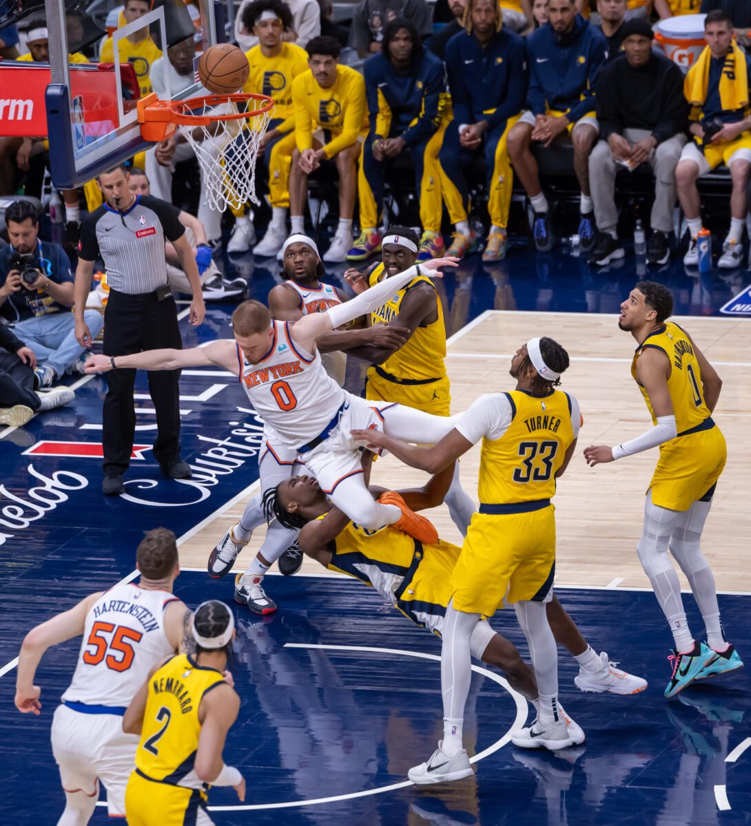 Game 3 of the Eastern Conference Semifinals between the New York Knicks and Indiana Pacers at Gainbridge Fieldhouse on May 10, 2024 in downtown Indianapolis, Indiana. Photo taken by Walt Thomas