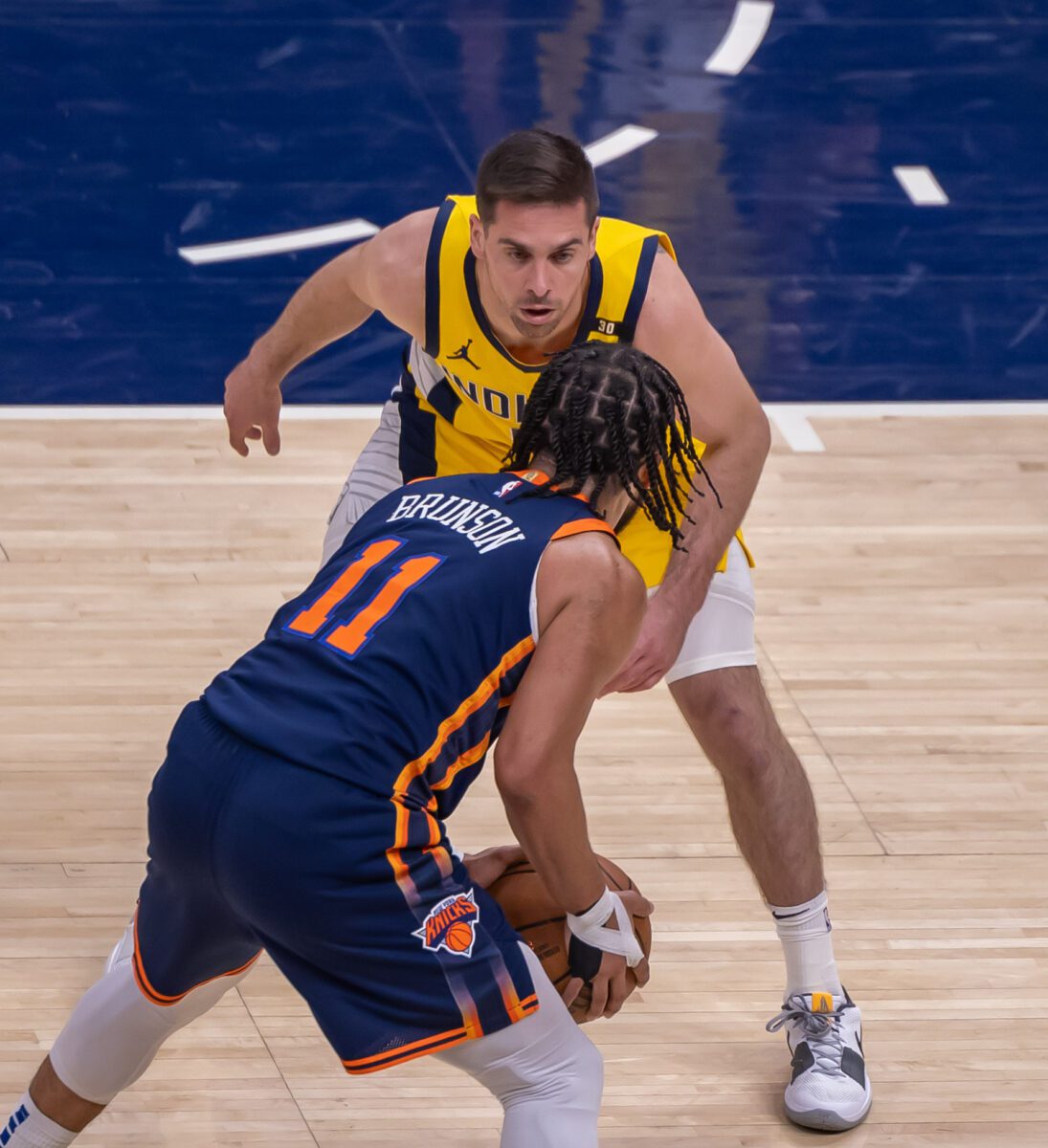New York Knicks at Indiana Pacers, Game 4 of the Eastern Conference Semifinals, on May 12, 2024 at Gainbridge Fieldhouse in downtown Indianapolis, Indiana. Photo taken by Walt Thomas.
