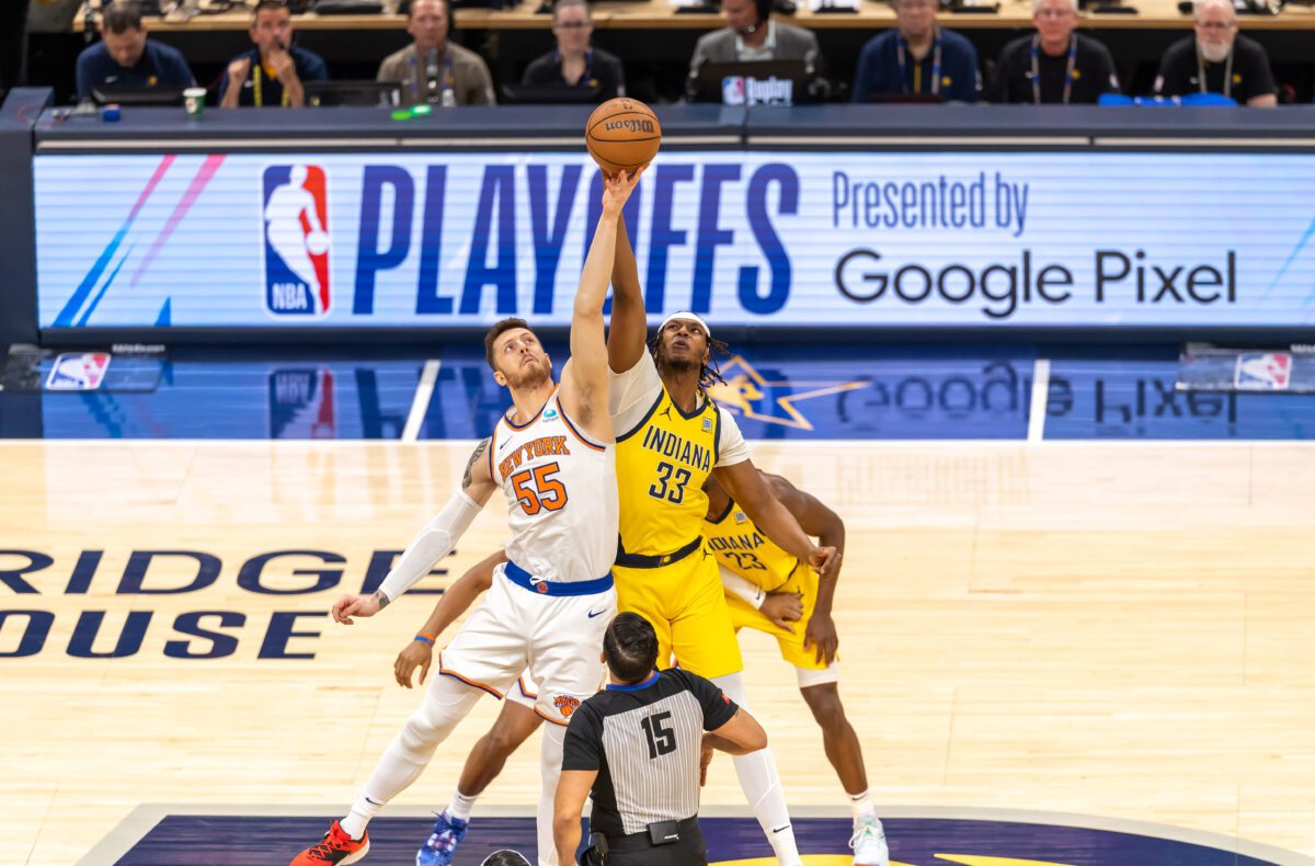 Game 6 of the Eastern Conference Semifinals between the New York Knicks and Indiana Pacers on May 17, 2024 at Gainbridge Fieldhouse in downtown Indianapolis, IN. (Photo/Walt Thomas)