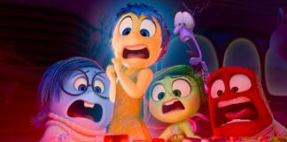 animated emotions look at a blinking red light on a control panel in horror