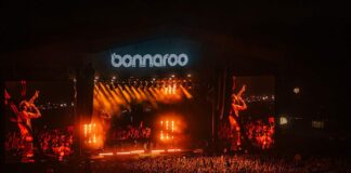 aerial shot at 2024 Bonnaroo Music Festival.
