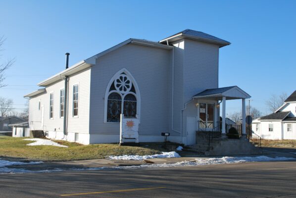 a white church