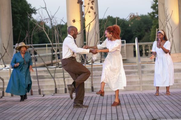 “Riverside,” a play written by ML Roberts, takes place July 25, 26 and 27 at the Taggart Memorial Amphitheatre in Riverside Park. (Photos provided/Indianapolis Shakespeare Company)