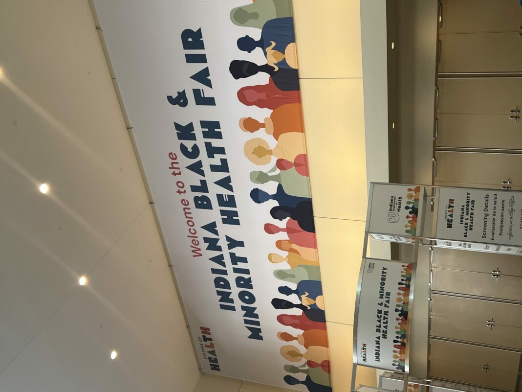 a banner for a black and minority health fair
