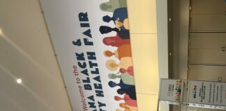 a banner for a black and minority health fair