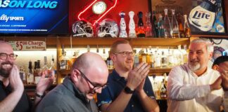 Holcomb and legislators celebrate happy hour law