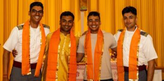 (L to R) 2LT Nakul Rao, 2LT Aaryan Gautam, 2LT Rathin Shah and 2LT Rahil Thanawala (Photo provided/Rupal Thanawala)