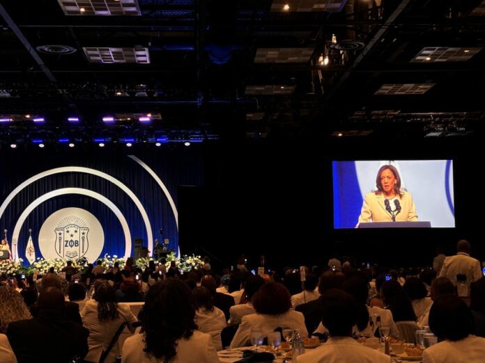 Kamala Harris during the Zeta Phi Beta conference.