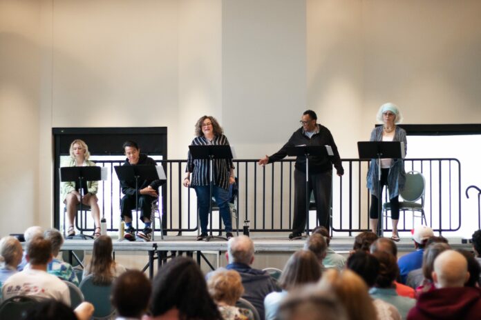 Cast reading of "Wipeout" by Aurora Real de Asua. (Photo provided/New Harmony Projects)