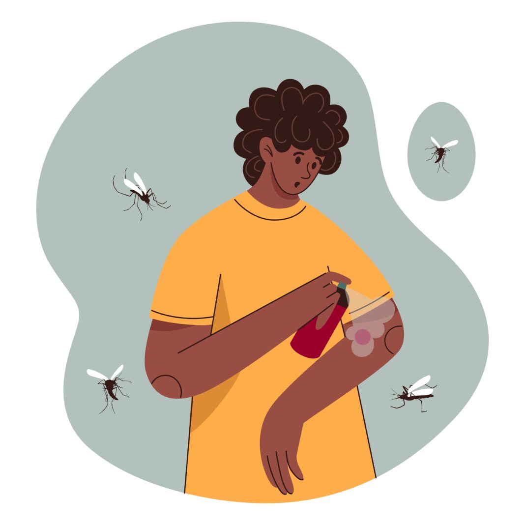 man spray mosquito