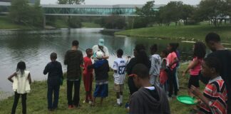 kids on fishing trip