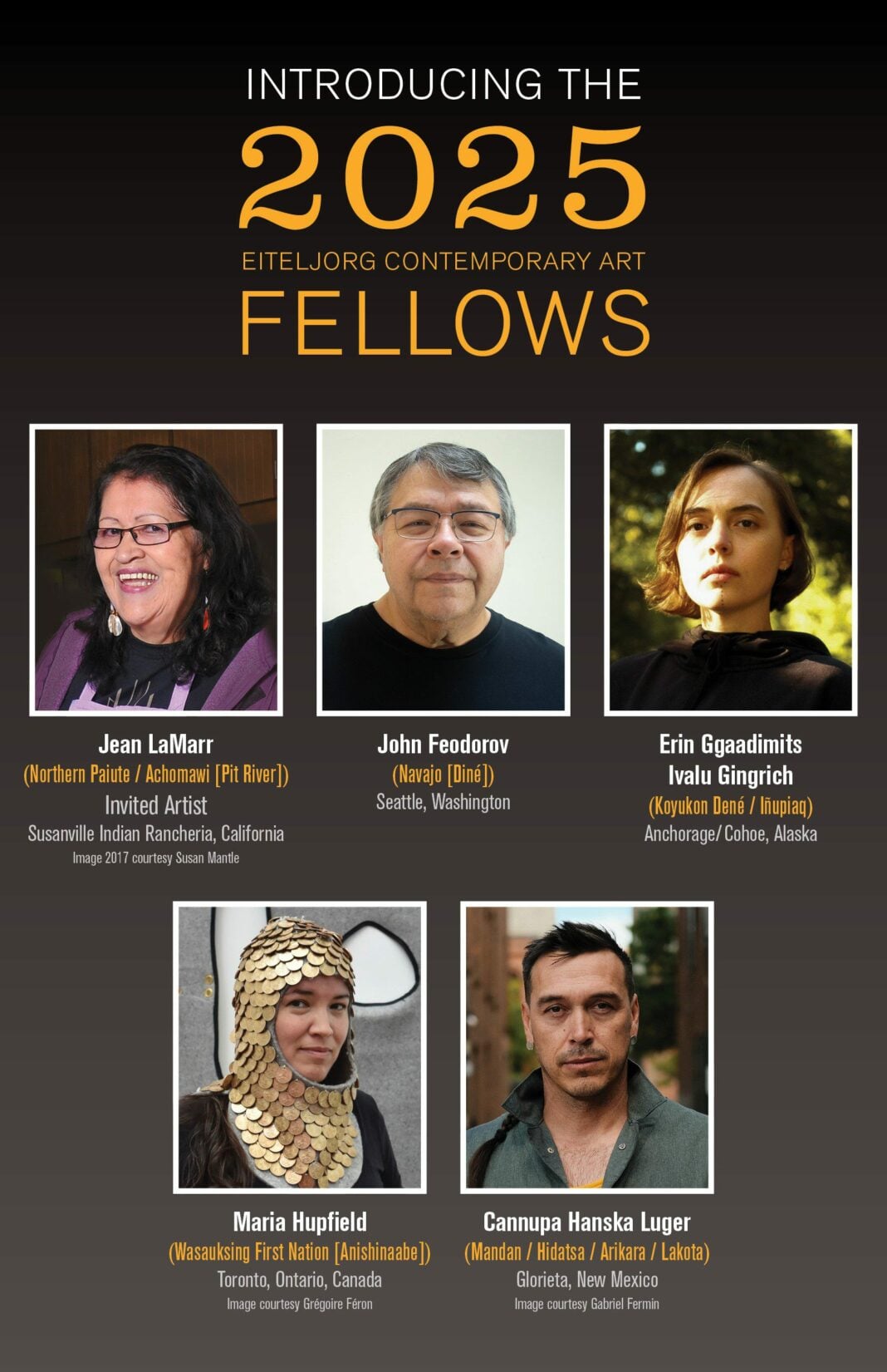 photo of the 2024 eiteljorg fellows for contemporary art