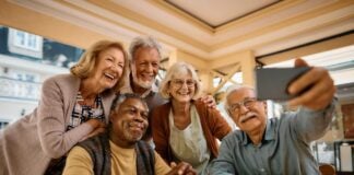 seniors on facetime. Getty Image used for CICOA - Ring story