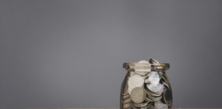 coins in jar