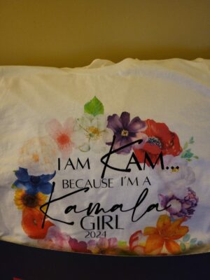 A shirt in support of Kamala Harris