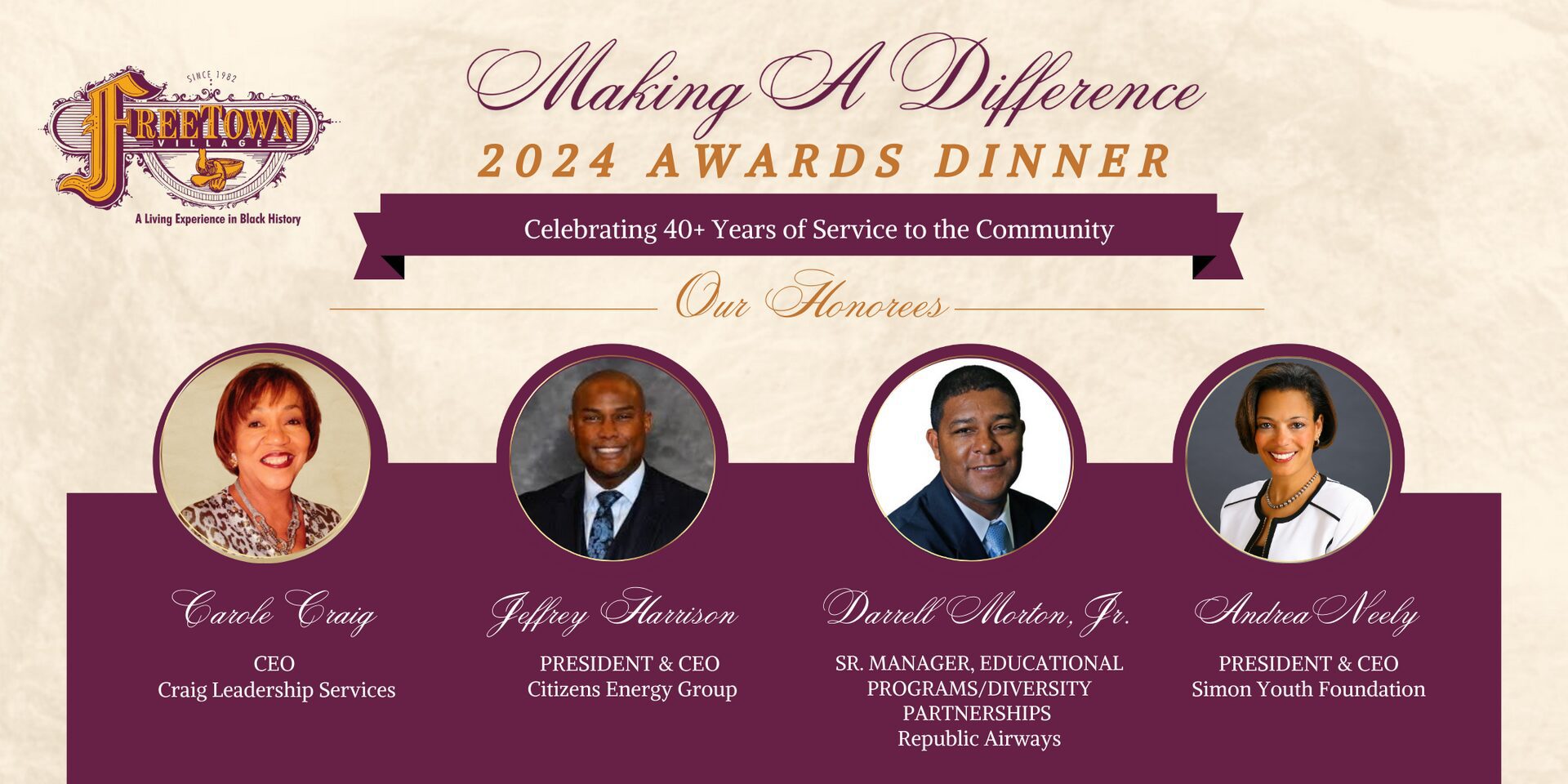 Freetown Village 2024 Making a Difference Awards Ceremony