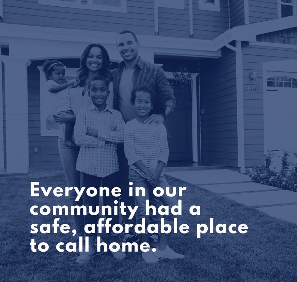 A poster for affordable housing for the Indianapolis Foundation