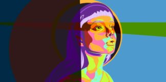 "Forward, 2024" by Koda Witsken, one of the seven artworks to be displayed on digital billboards as part of the "Recovery Starts with Us" campaign, (Photo provided/ Indy Arts Council via website)