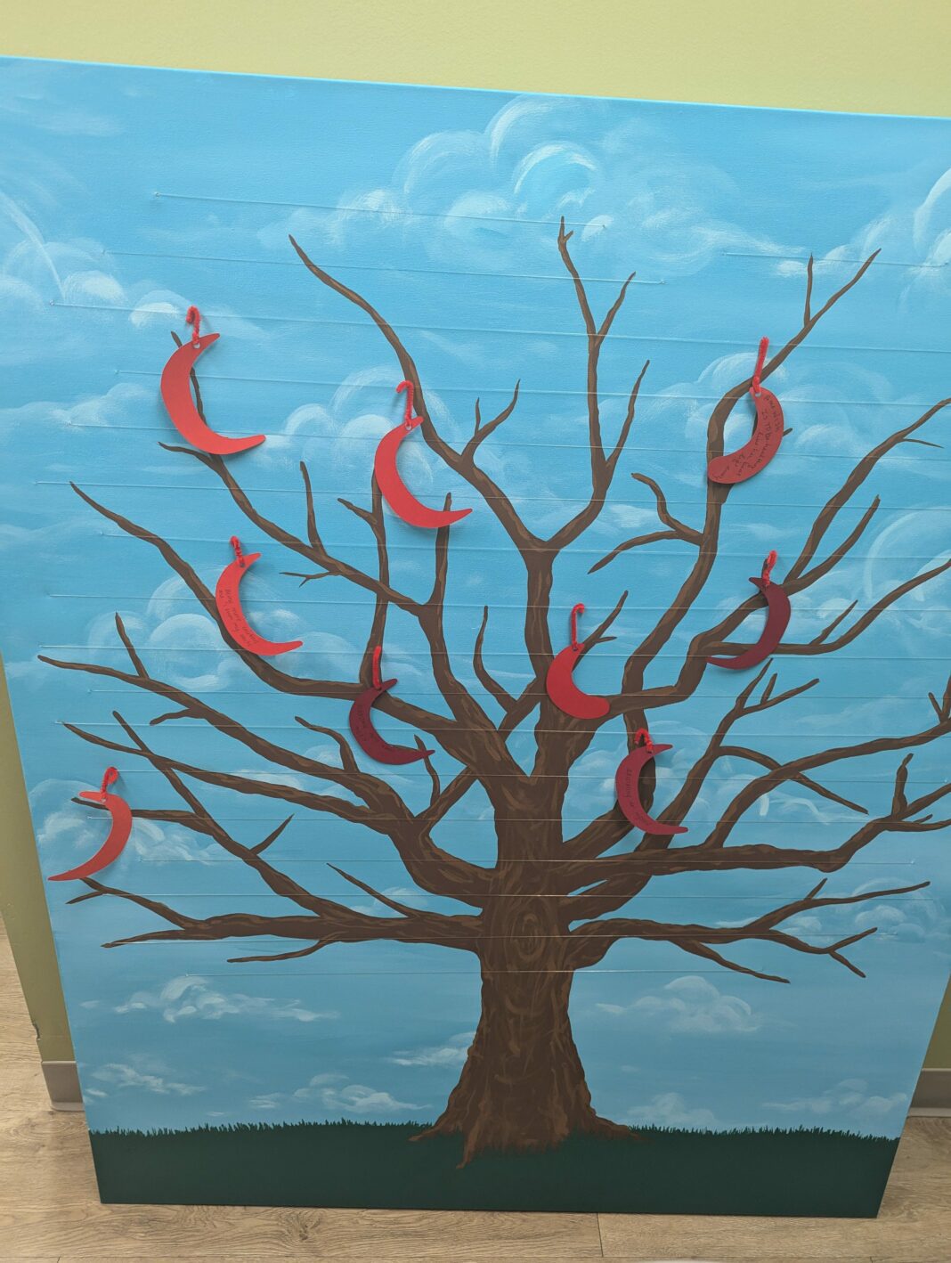 sickle cell art project for people at Riley