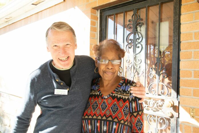 Fran Floyd with Dave Withey, founder of Home Repairs for Good. (Photo provided/Home Repairs for Good)