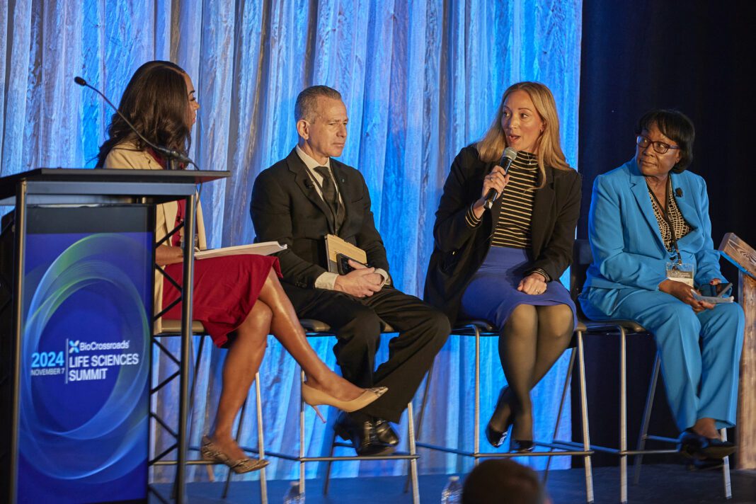 guest panelists speak at Life sciences summit
