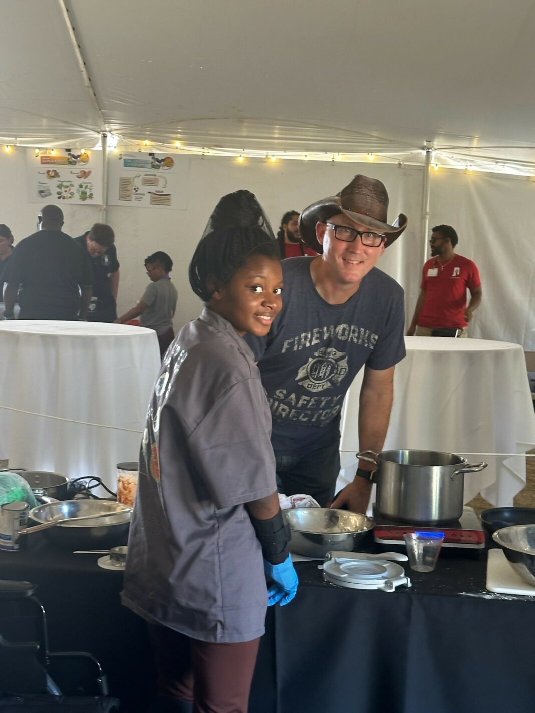 Tommy and Hope at the World Food Championships