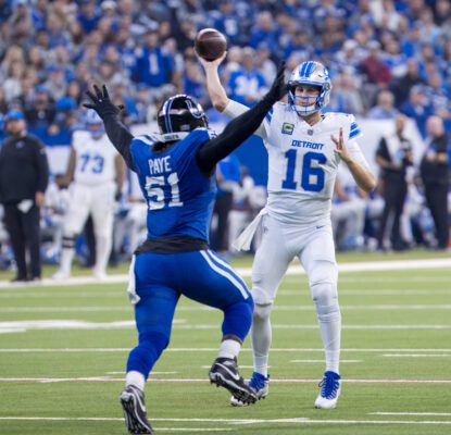 Detroit Lions at Indianapolis Colts NFL game photo.