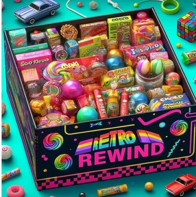 sweeties candy retro box