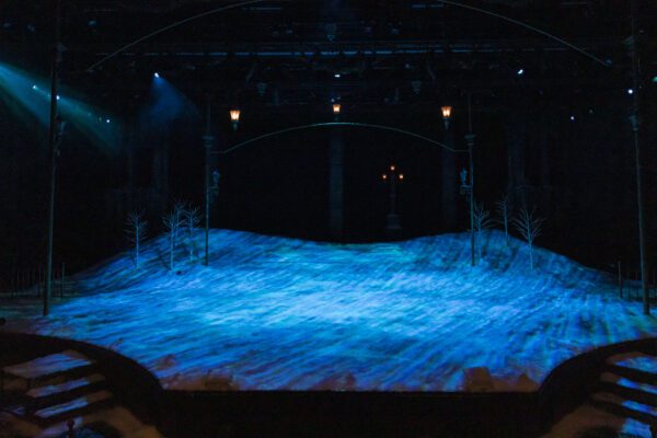 A scene from "A Christmas Carol" at IRT