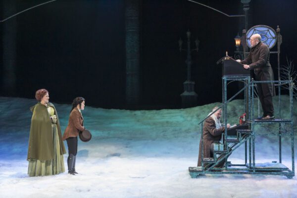 A scene from "A Christmas Carol" at IRT